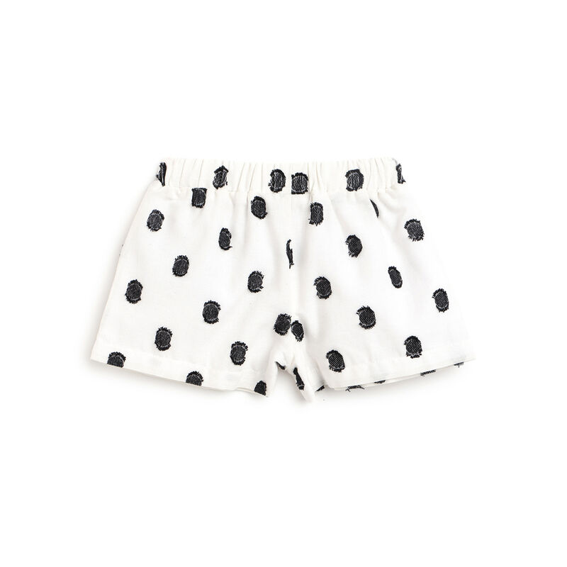 Girls Light Natural Printed Outfit with Short Pants image number 3